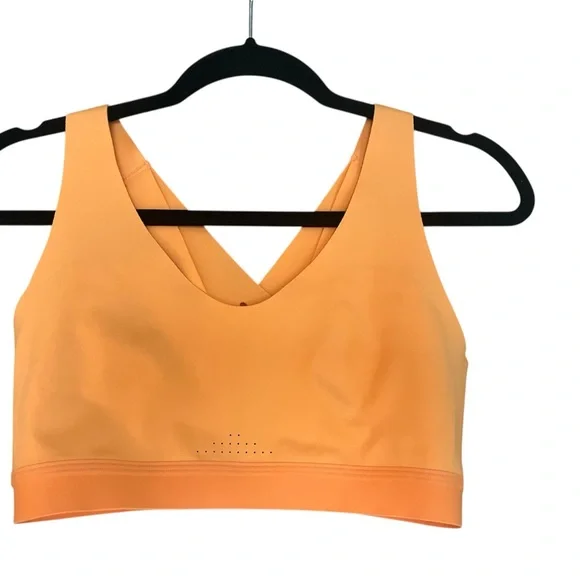All in Motion Orange V-Neck Sports Bra - Picture 1 of 3